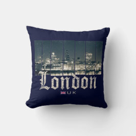 Almofada London Uk Skyline Reino Unido England vintage