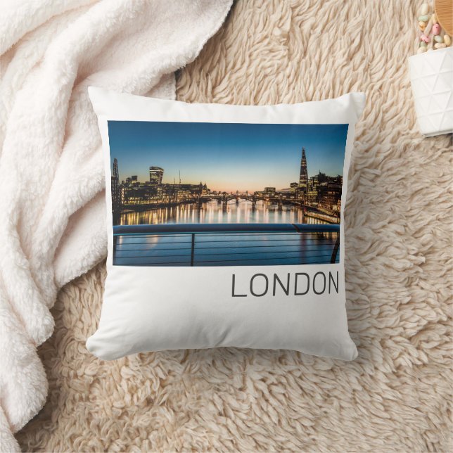 Almofada Londres Uk Skyline Reino Unido Inglaterra Souvenir (Cobertor)