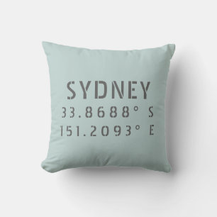 Almofada Longitude do Sydney Latitude