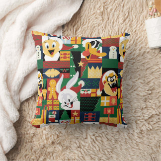 Almofada LOONEY TUNES™ Holiday Block Patterno