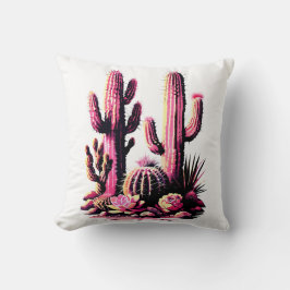 Almofada Lote de Cactos Rosa