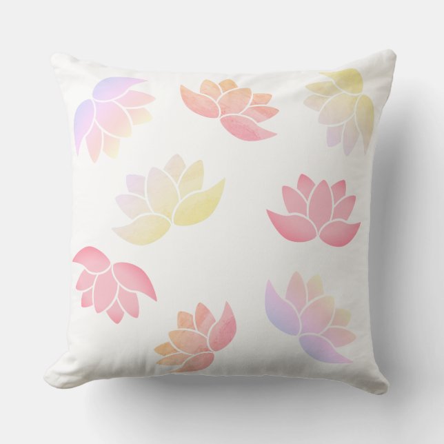 Almofada Lótus colorido (Frente)