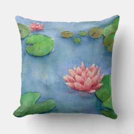 Almofada Lotus flower watercolor