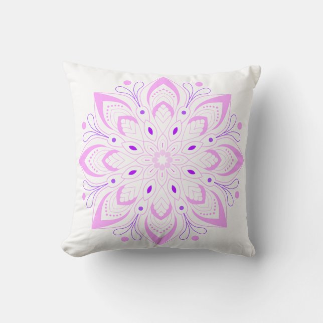 Almofada Lotus Mandala Design (Frente)