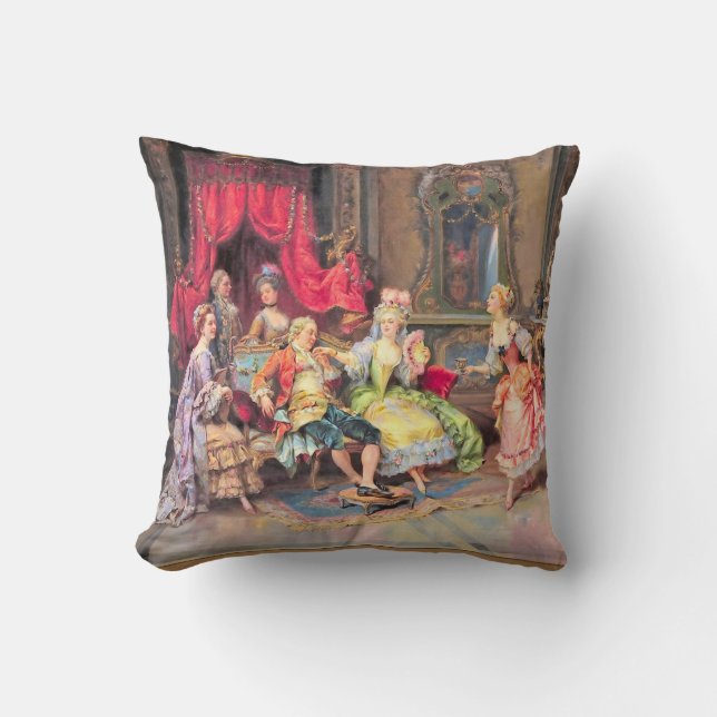Almofada Louis XV French Colorful Motif (Frente)