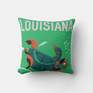 Almofada louisiana USA viagens vintage poster art