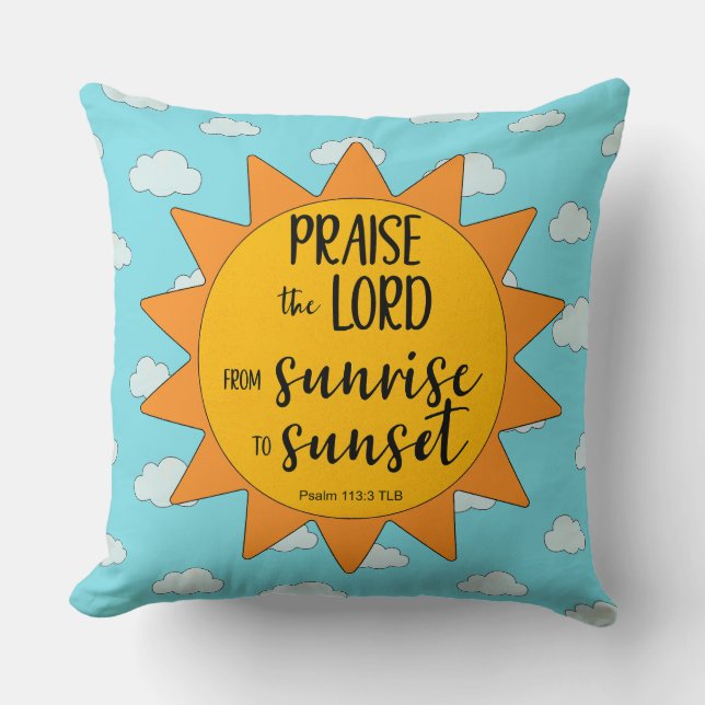 Almofada Louvor ao Senhor Sol (Frente)