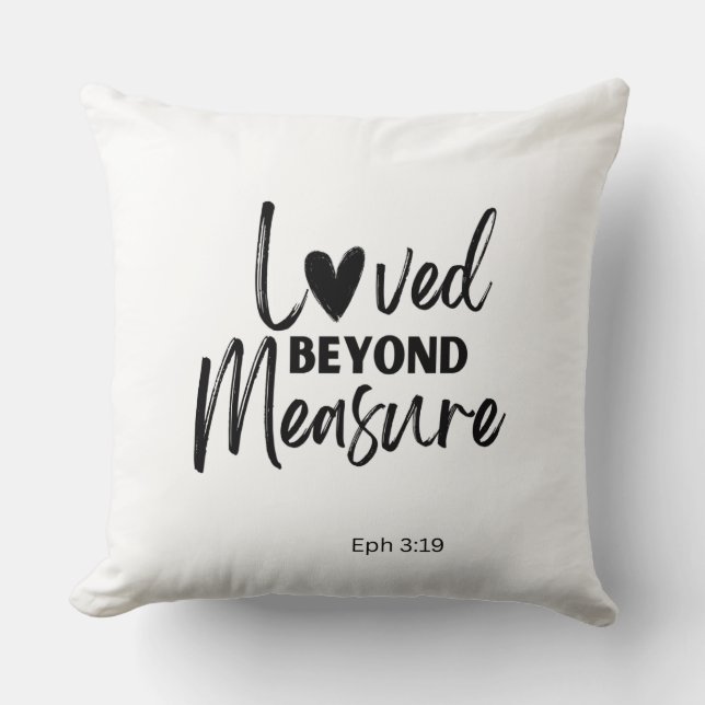 Almofada Love beyond measure Eph 3:19 (Frente)