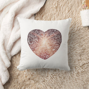 Almofada Love Doodle Heart Abstrato Art