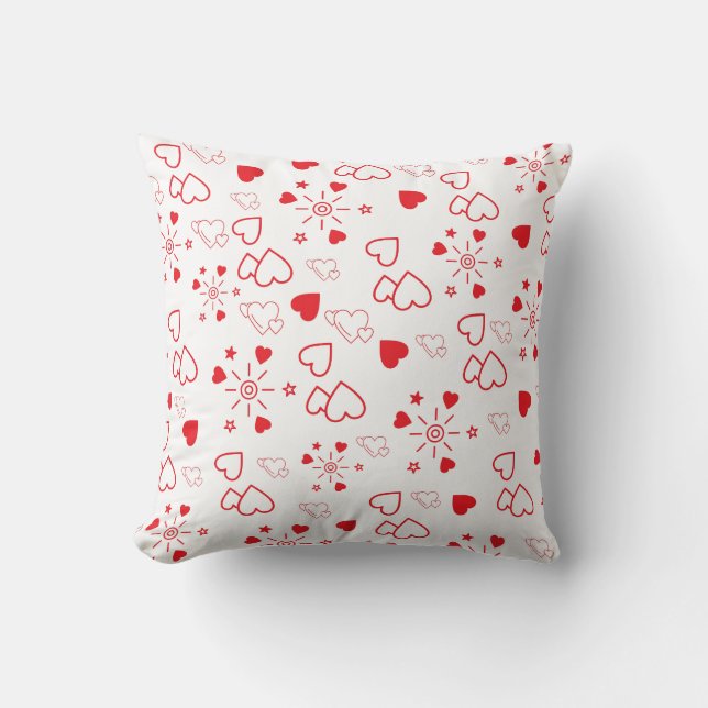 Almofada Love hearts seamless pattern (Frente)
