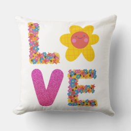 Almofada Love Impressão Design em Travesseiro De Algodão Pa