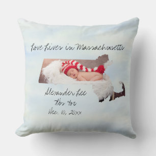 Almofada Love Lives In Massachusetts State Shapto Foto