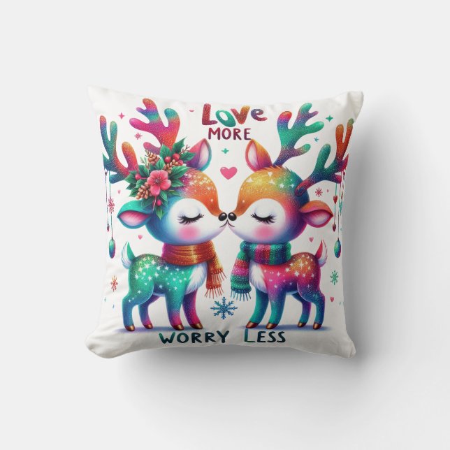 Almofada Love More - Worry Less (Frente)