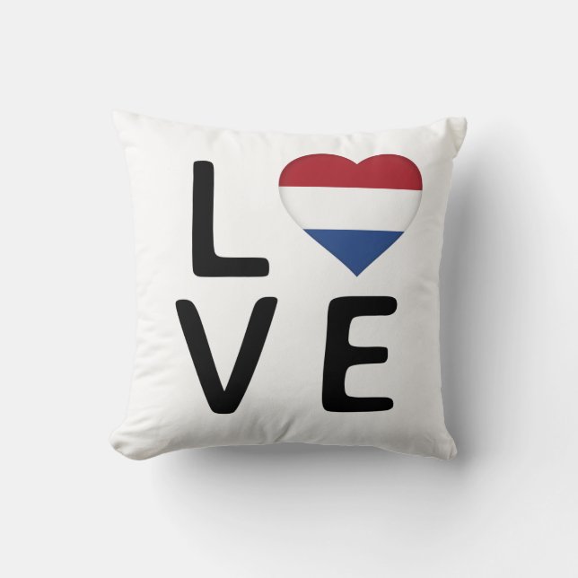 Almofada Love - Netherlands Flag (Frente)