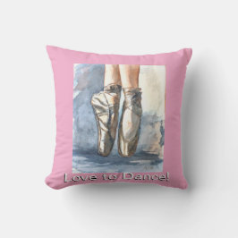 Almofada Love to Dance Ballet Pillow