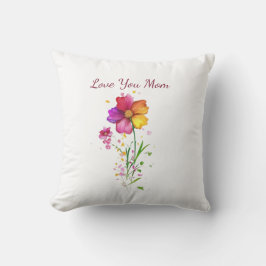 Almofada Love You Mom Floral – Mother’s Day Gift
