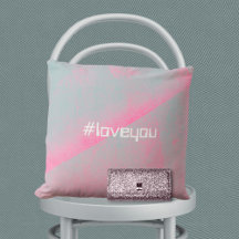 #Love You Trenden Modern Foam Roller Pink