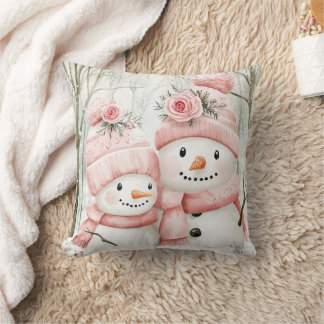 Almofada Lovely Snowman Family Cushion