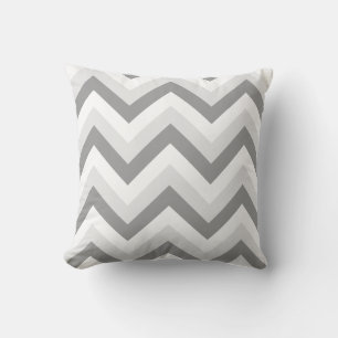 Almofada Lt Dois Cinza Branco Chervron ZigZag
