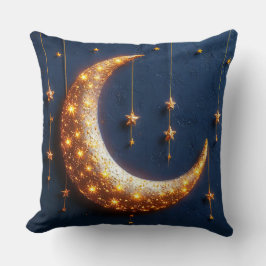 Almofada Lua crescente lindamente iluminada