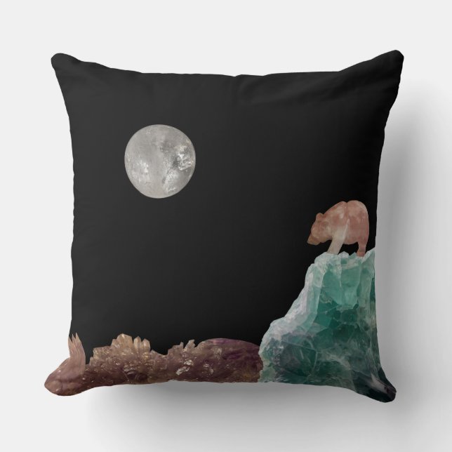 Almofada Lua Quartz Bear Crystal Landscape Quartz (Frente)