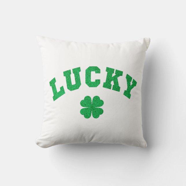 Almofada Lucky Clover Saint Patricks Day (Frente)