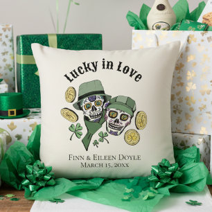 Almofada Lucky In Love Irish Sugar Skulls Recentemente