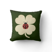 Lucky Ladybug Shamrock verde