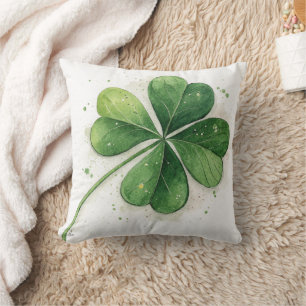 Almofada Lucky Quatro Dia de São Patrício De Vestuário Folh