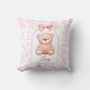 Almofada Lucy Design de Enfermeiro de Urso Rosa Personali