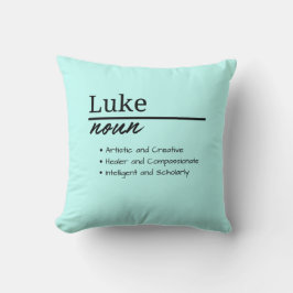 Almofada Luke, Menino Definição de Nome Personalizado