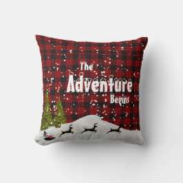 Almofada Lumberjack A Aventura Começa O Natal Chamado