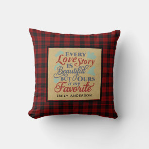 Almofada Lumberjack Love Anniversário - CITAÇÃO personaliza