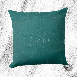 Almofada Luv U - Linhas Rabiscadas Modernas e Elegantes em 