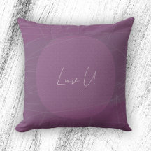 Luv U - Linhas Rabiscadas Modernas Violetas