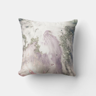 ALMOFADA LUXE PURPLE LILAC SILVER MARBLE INSPIRADO CUSHION