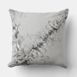 Almofada Luxe Silver Embellished Throw Pillow