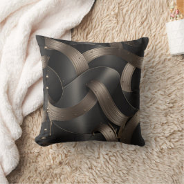 Almofada Luxo Masculino Moderno com Fluxo de Bronze