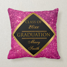 Almofada Luxo Moderno Personaliza a Brilhante Rosa