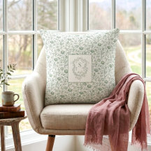 Luxo Patrimônio Sage Toile Francesa Crista Monogra