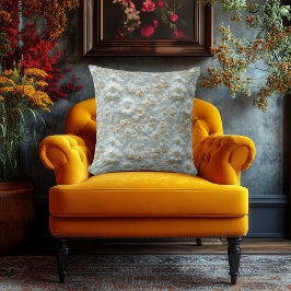 Almofada Luxuoso bordado-aparência floral - Decor elegante