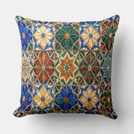 Almofada Luxury Algerian Zellig Tile Pattern Prayer Pillow