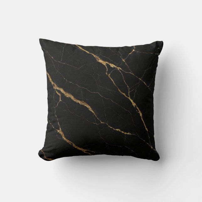 Almofada Luxury Black Marble (Frente)