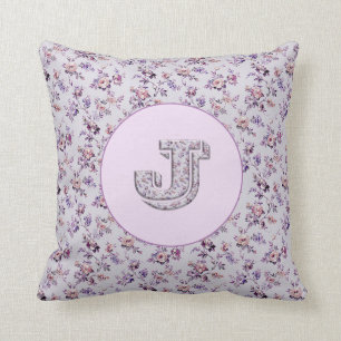 Almofada Luxury Flores Monograma J