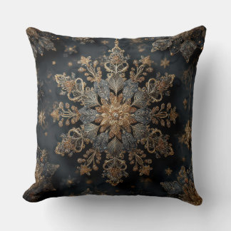 Almofada Luxury Gold Mandala Throw Pillow