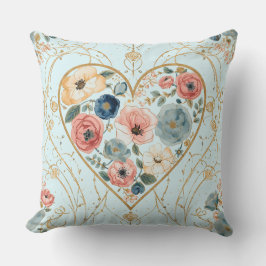 Almofada Luxury, Valentine's Day, Flowers of My Heart