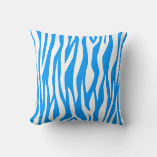 Almofada Luz - impressão azul da zebra