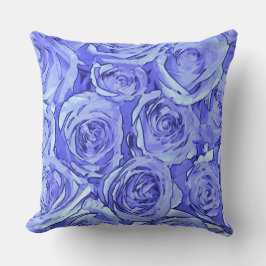 Almofada Luz - rosas azuis