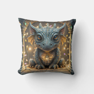 Almofada Luzes Festivas Chibi Gargoyle Dragon