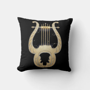 Almofada Lyre de Apollo Mitologia Grega Art Nouveau Desig